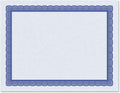 Executive Blue Parchment Certificate Papers - Pack of 25, Laser & Inkjet Printer Compatible, For Office, Business Awards, Graduation, School Diplomas, 8-1/2" x 11" on 60 lb. Text Stock