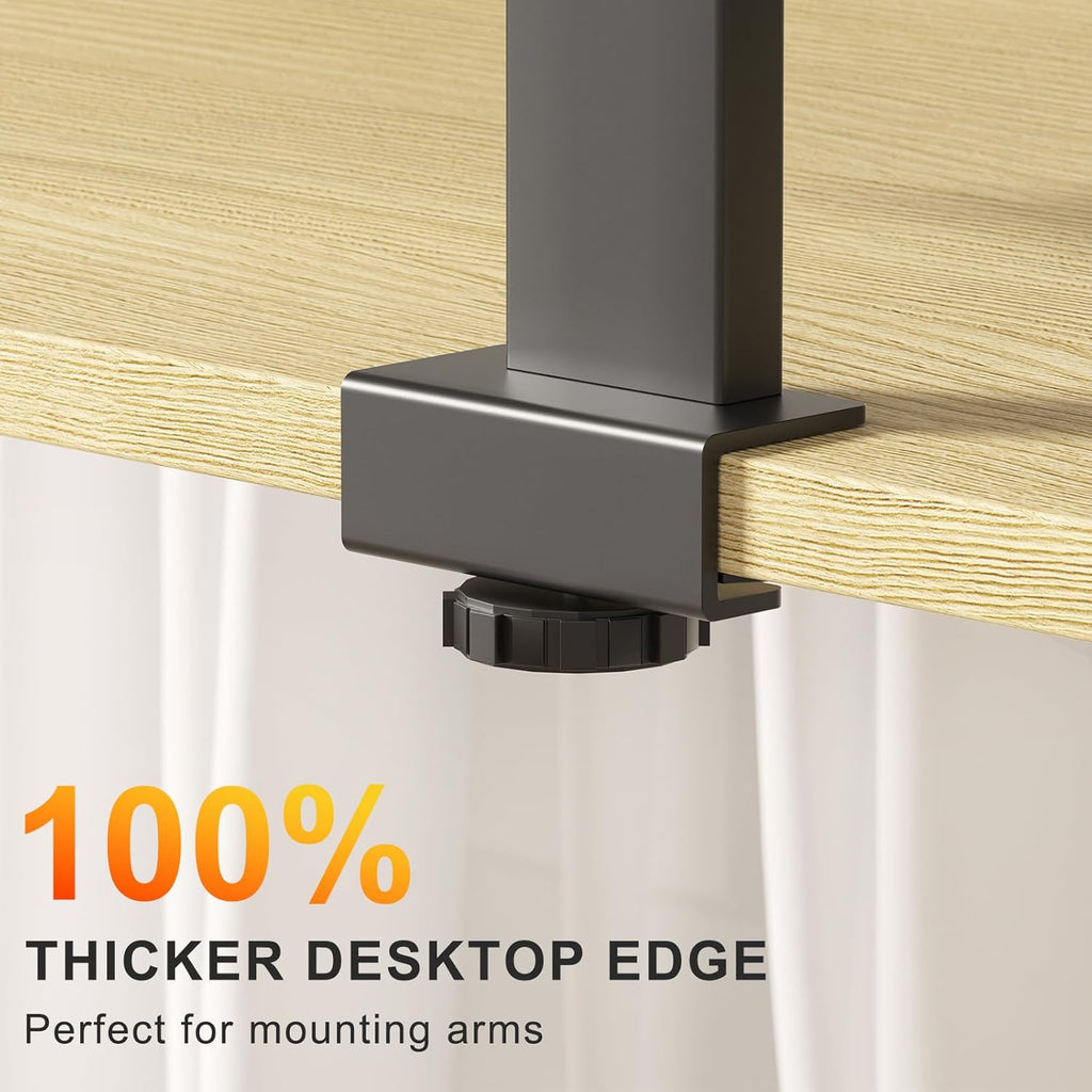 55x28 Inches Whole Piece Electric Standing Desk, Seamless One Piece Height Adjustable Sit to Stand up Desk for Home Office, Ergonomic Computer Workstation, Oak