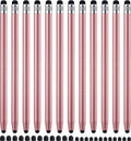 LINFANC 12Pcs Rose Gold Stylus Pen for Touchscreen, 2-in-1 High Precision & Sensitivity Stylus Pen for iPhone/iPad/Android Smartphones and Tablets Compatible with All Touch Screens