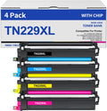 TN229XL TN229 Toner Cartridges 4 Pack MFC-L3780CDW MFC-L3720CDW Compatible for Brother TN229 TN229XL HL-L3280CDW HL-L3220CDW HL-L3300CDW HL-L3295CDW Printer TN 229XL TN-229XLBK/C/M/Y High Yield