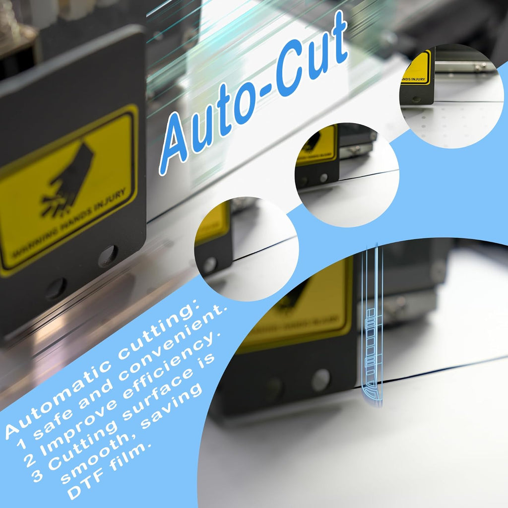 Lancelot Auto-Maintenance M1630 Pro-DTF Printer Machine-Doubled Speed Over L1800 with Auto-Powder Shaker Dryer,White Ink Circulation & Auto-Film Cutter,DTF Printer Bundle for T Shirt Printing