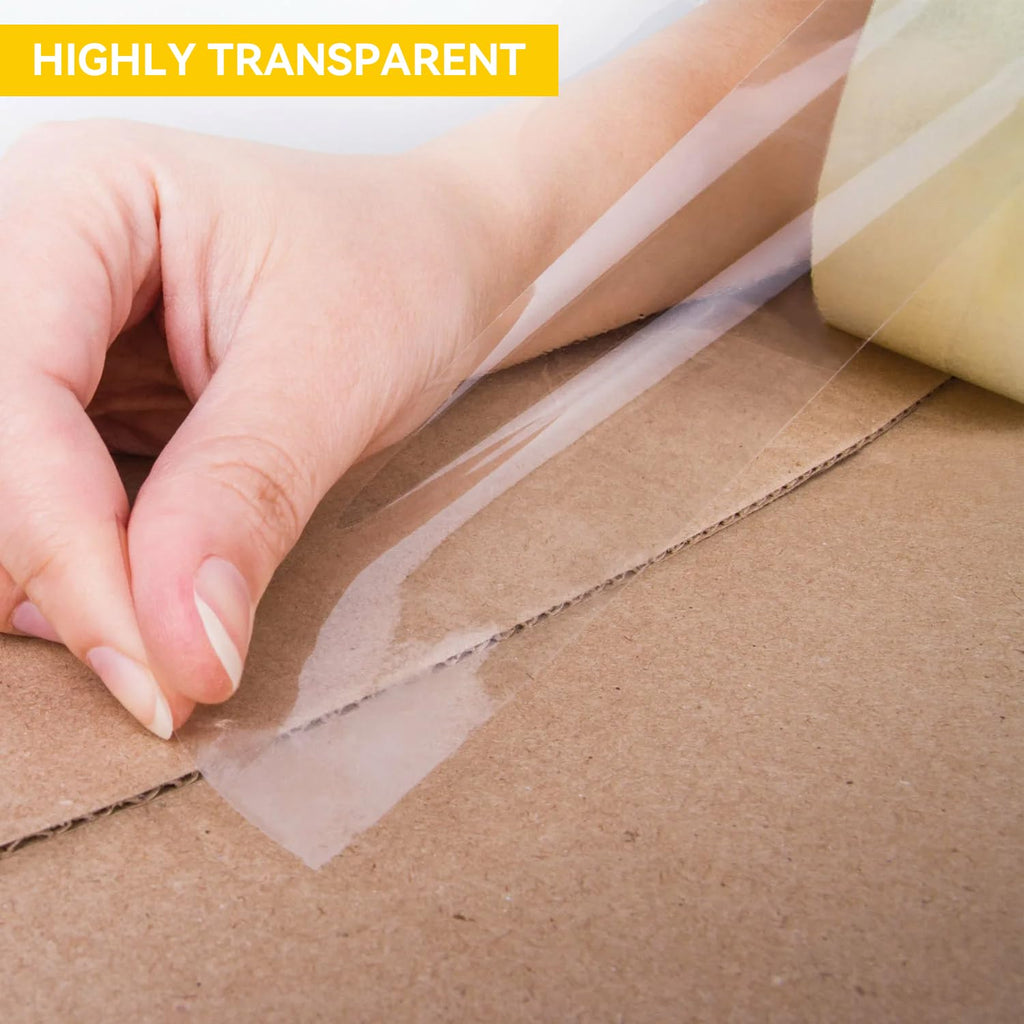 Clear Packing Tape Refills, Total 1320 yd., Heavy Duty Shipping Tape, Each 2 inch x 110 Yards x 2 mil Thick for Shipping, Packaging, Sealing and Moving 12 Rolls