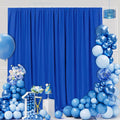 Royal Blue Backdrop Curtains 20ft x 10ft Photo Shoot Polyester Backdrop Drapes for Wedding Party Engagement Decorations