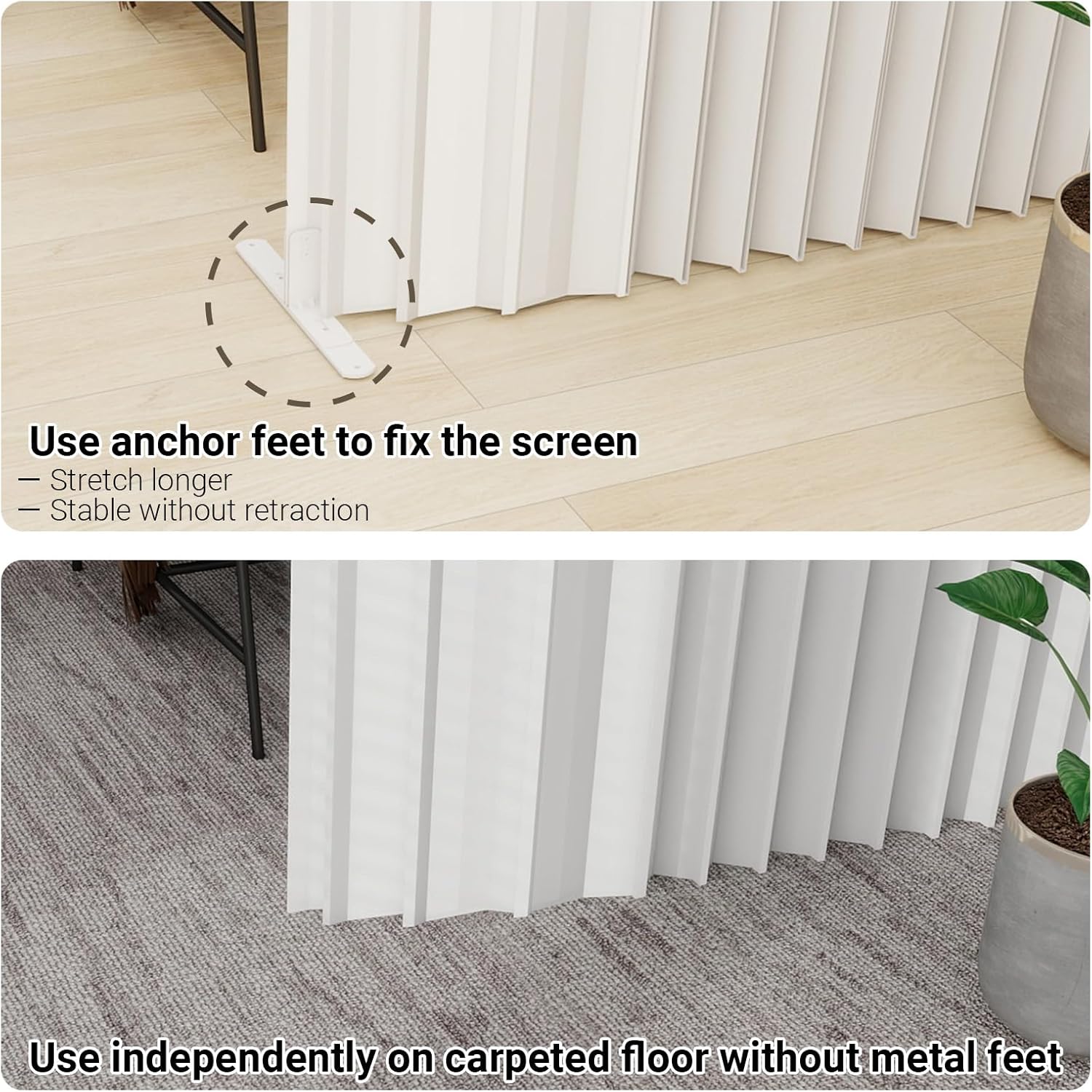 Paper Room Divider,Portable Office Partition Wall,Folding Privacy Paper Screen,Wall Dividers for Room Seperation,Indoor Freestanding Partition for Home Office Studio Exhibition -L9.84*W1.15 *H5.91 ft