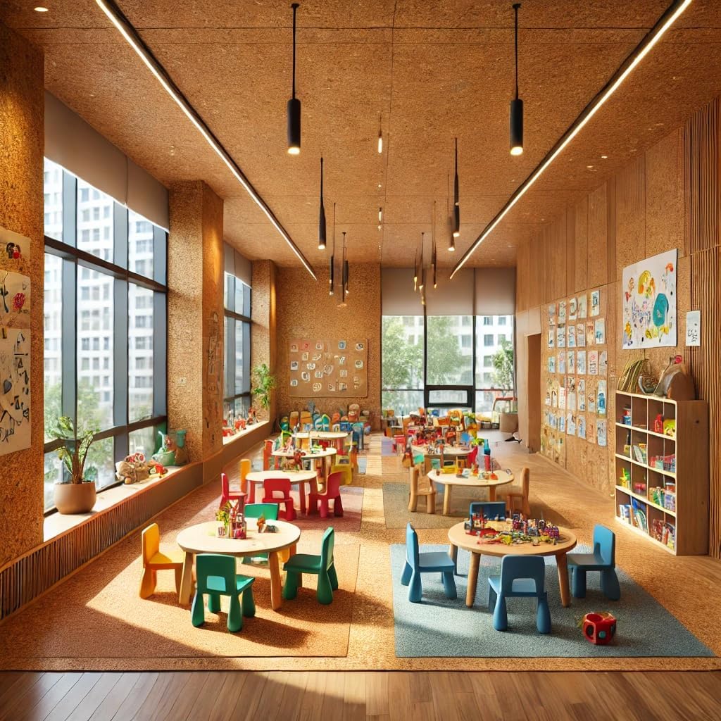 Manton Cork Premium Cork Roll - 4' x 11' x 1/2", 100% Natural Facing Grade Material for Bulletin Boards, Decorative Photo and Message Push Pin Displays - Perfect for Home, School, and Office