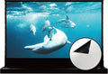 VIVIDSTORM-Projector Screen with Stand S 120 inch Portable Folding Stand Indoor Tension Floor Screen 4k HD White Cinema, 4K/3D/UHD Gaming/Home Cinema,Compatible with Normally Projector,VSDSTW120H