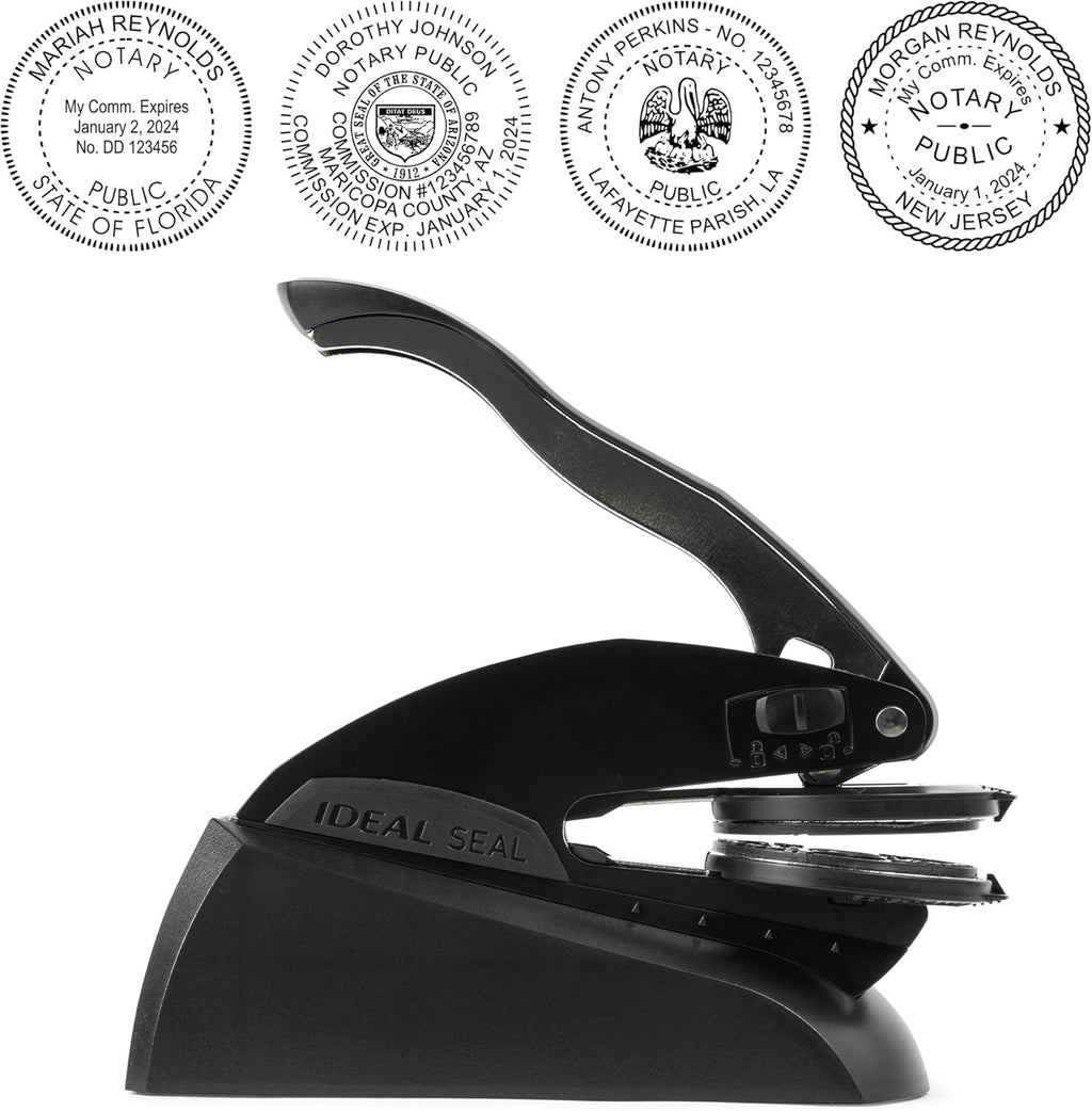 Iowa Round Notary Embosser | Official State Embosser | Official Seals | Meets State Specifications (Iowa, Round Embosser)