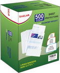 Sheet Protectors 500 Page,Page Protector 8.5" x 11" ，Upgraded Clear Plastic Page Protectors,for 3 Ring Binder, Top Loading Paper Protector with Reinforced Holes,Holds Multiple Sheets，Letter Size
