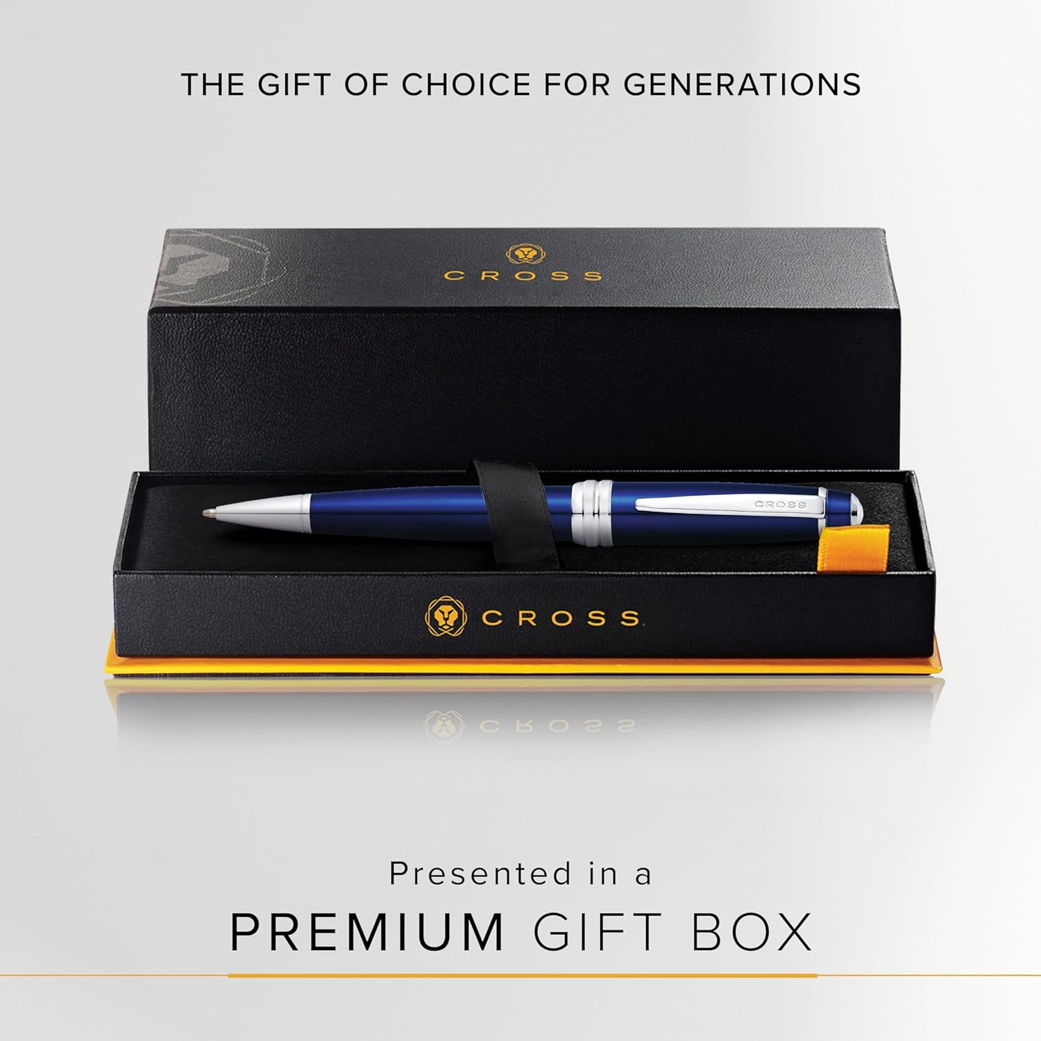 Cross Bailey Refillable Ballpoint Pen Presented in a Premium Gift Box - Medium Point, Black Ink, Blue