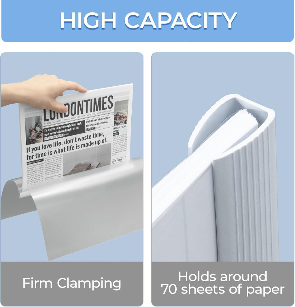M&G 10 Pack Report Covers with Sliding Bar, 70 Sheet Presentation Folders,10mm Clear Report Folder for A4 and Letter Size Paper,8.7X 12.2inch