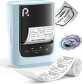 POLONO PM220S Label Maker Machine with Tape, 2 Inch Bluetooth Thermal Label Printer, Portable Sticker Printer for School, Office, Home, Business, Label Maker with 2'' x1.18'' Labels, Blue