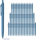 deegtran Pens Bulk, 50 Pack No Bleed Click Pens, Wholesale Retractable Ballpoint Pens, Pen Medium Point, Smooth Ink Pen, 1.0MM Blue Ink