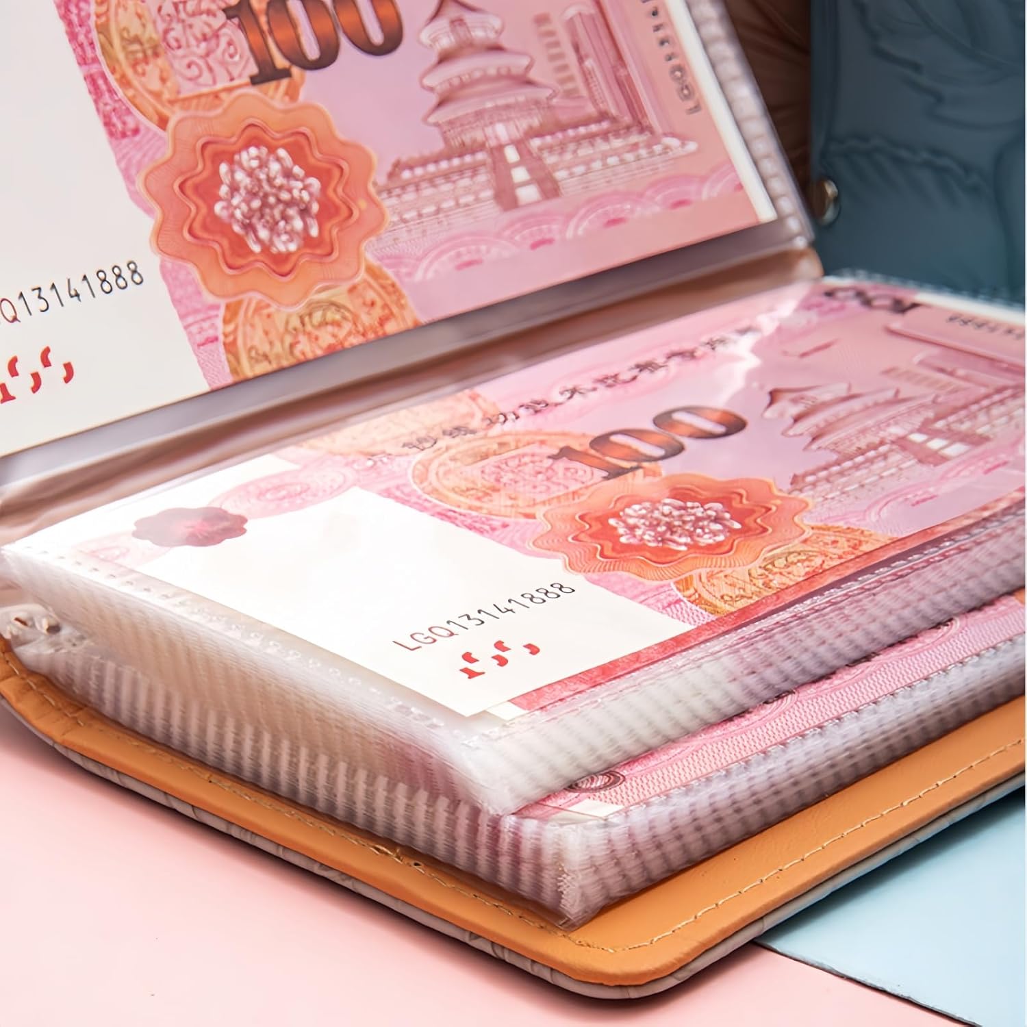 100 Envelope Challenge,Savings Challenges Book with Envelopes, Money Saving Binder Successfully Reach Your Savings Goals (Pink-B)