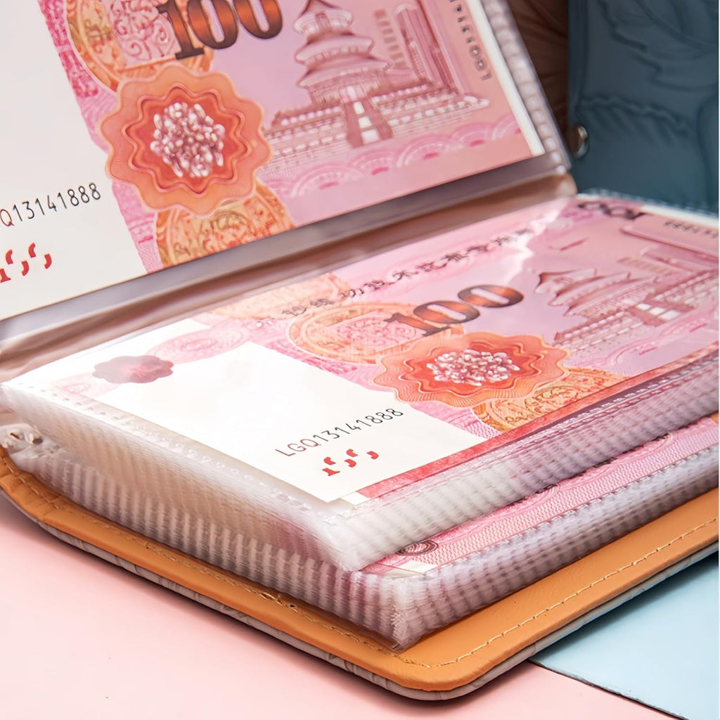 100 Envelope Challenge,Savings Challenges Book with Envelopes, Money Saving Binder Successfully Reach Your Savings Goals (Purple-B)