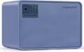 Biometric Safe for Home, 0.6 Cube Feet Auto-Open Fingerprint Safe with Touch Screen, Alarm System & Removable Shelf, Small Money Box for Cash, Jewelry, Documents, Home Office Use,Blue