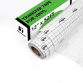 TECKWRAP Transfer Tape for Vinyl Vinyl Transfer Tape - 12" x 52FT Adhesive Transfer Tape for Permament Viyln Decals and Stickers,Windows,Signs,Clear Alignment Grid