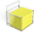 MUKAI File Organizer Box with Lid, Collapsible File Folder Organizer with Slide, Hanging File Folder Box, for Office Document Storage with Desktop organizer ﻿﻿ (1)