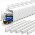 YECAYE 94.2 in Cable Management Under Desk,Easy Install Adhesive Mount Cord Hider,Cord Organizer,Wire Management,Wire Hider for Office Organization,Child & Pet Proof,White