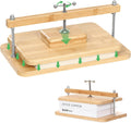 Book Press, 11 * 7.9 in Bamboo Wooden Book Binding, Portable Books Binding for DIY & Beginners Bookbinding