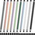 10 PCS Stylus,Stylus Pen for Touchscreen,Stylus 2-in-1 High Sensitivity & Precision Suitable for Touch Screens of iPhone/ipad/Android Tablets(10 Stylus Pen + 20 Tips)