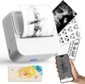 Bluetooth Sticker Printer with 1 Roll of Sticker Paper, Y2C Mini Sticker Maker Machine, Pocket Thermal Label Maker Machine with Tape for DIY, Notes, Label – Ideal Gift for Kids&Student, White
