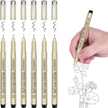 04 Micro Pen, Black Fine Point Pen with Waterproof Archival Ink, 0.4mm Fineliner Ink Pens for Artist Illustration, Sketching, Anime, Manga, Technical Drawing and Scrapbooking