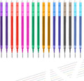 0.7 mm Erasable Gel Ink Pen Refills Compatible with Frixion Friction, Smooth Writing Multicolor Retractable Fine Point Pen Refill for School Office Home Art (8 Colors, 16)