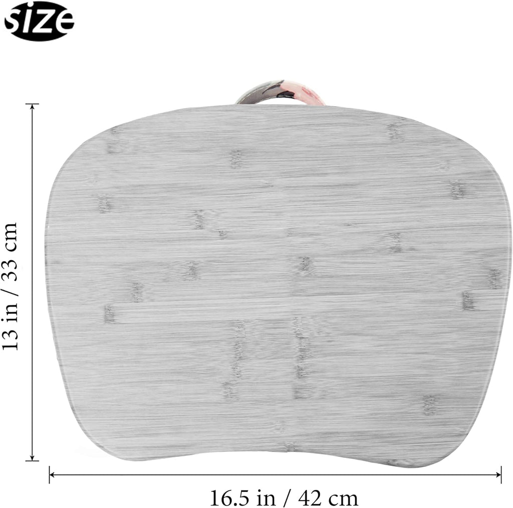 Lap Laptop Desk - Portable Lap Desk with Pillow Cushion, Fits up to 15.6 inch Laptop for Home Office Students Use as Computer Laptop Stand, Book Tablet(1-Light Grey)