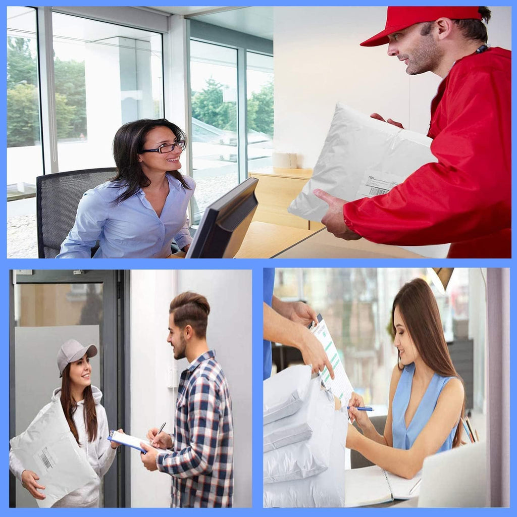 newlng Poly Mailers Shipping Bags Mailing bags 200pcs 10x13" / 250x350mm White Shipping Envelopes Self-sealing Adhesive Waterproof and Tear-Proof Packaging Bags Poly Bag for Clothing Books Gift