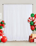 Eternal Beauty White Sequin Backdrop, 7x7 Ft Glitter Background Curtains for Christmas Shimmer Photography Party Wedding Birthday Back Drop Decor