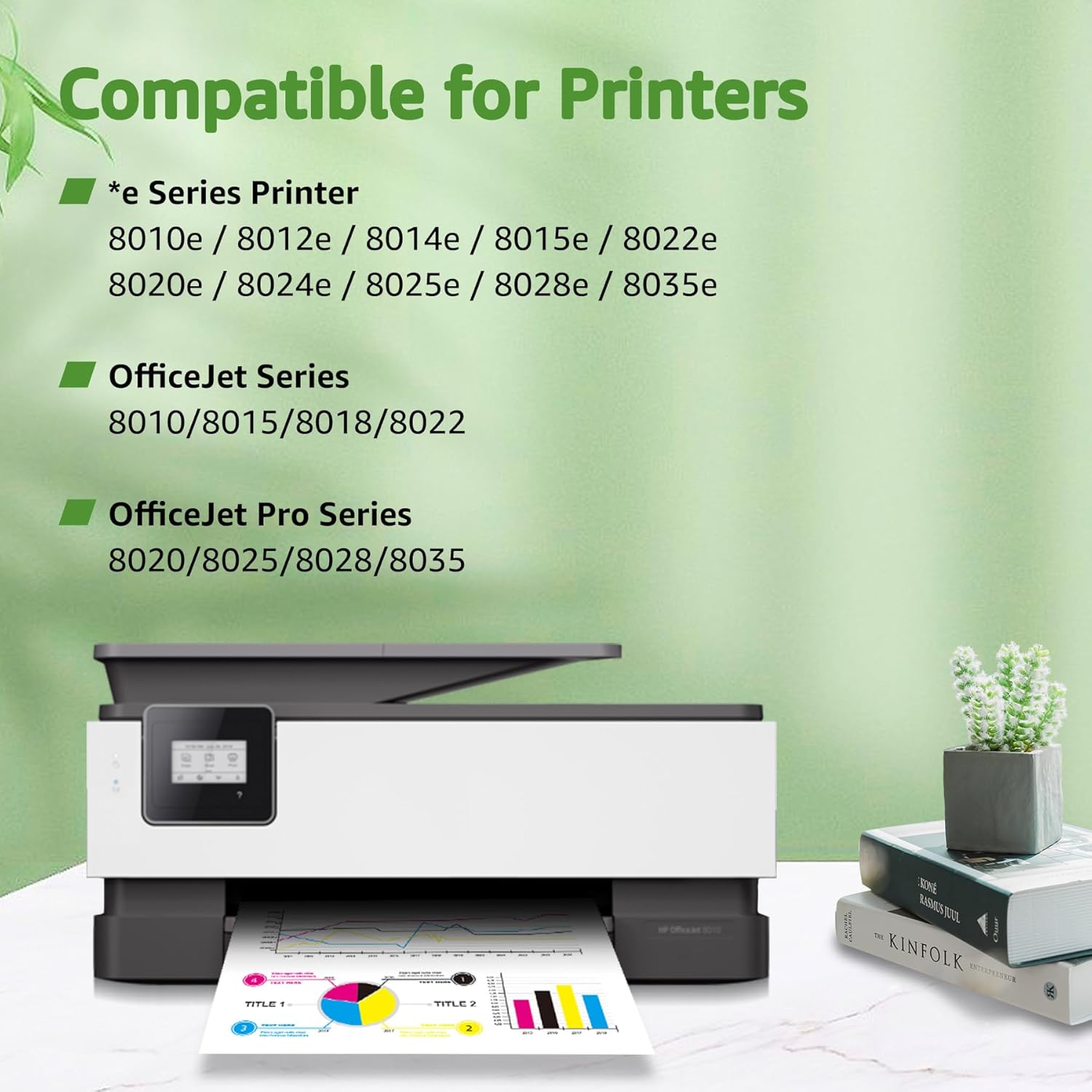 GREENSKY Remanufactured 910XL Ink Cartridges Replacement for HP 910xl Ink Cartridges Combo Pack with HP OfficeJet Pro 8025e 8015e 8028e 8035e 8025 8035 8020 Printer (Black, Cyan, Magenta, Yellow)