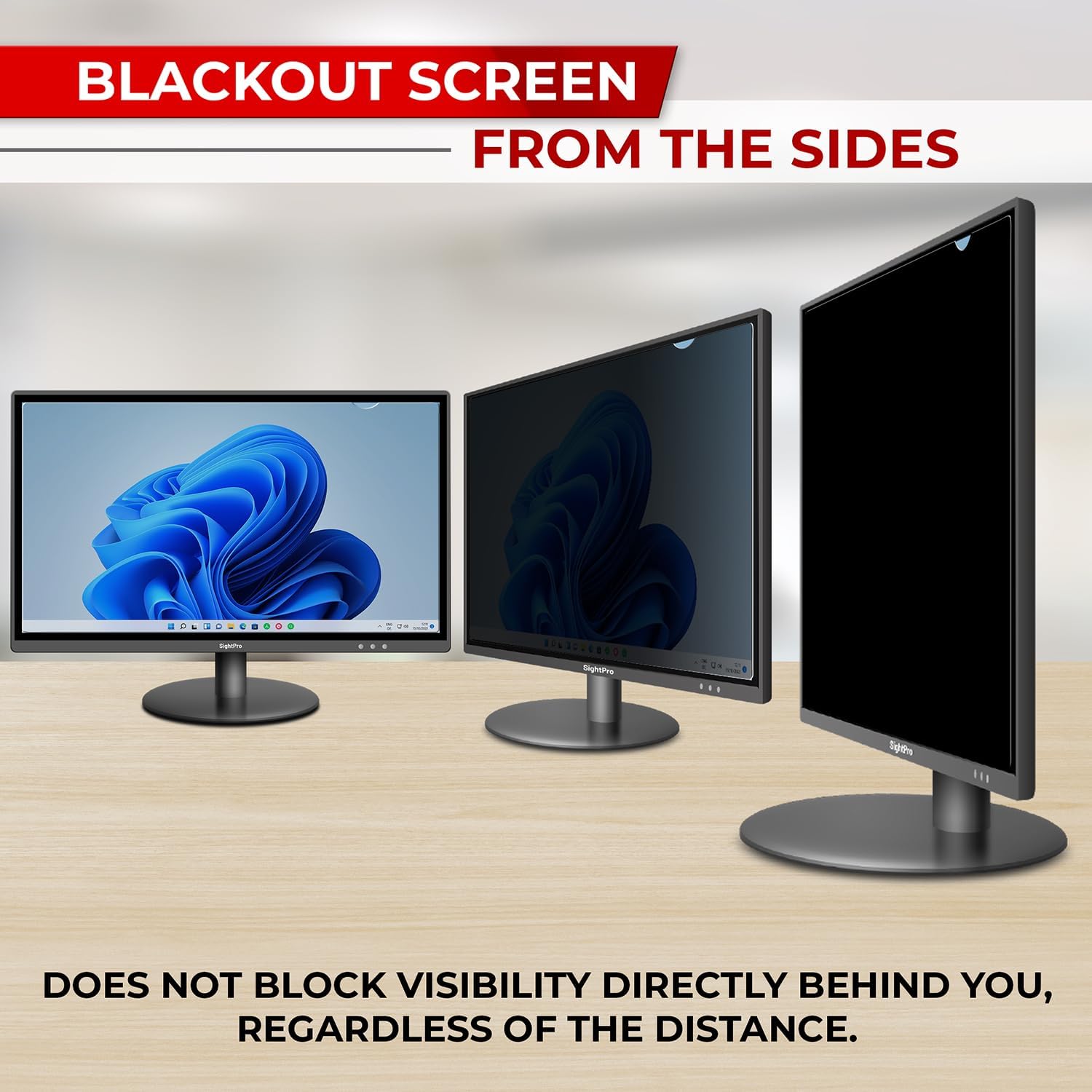 20 Inch 16:9 Computer Privacy Screen Filter for Monitor - Privacy Shield and Anti-Glare Protector (17 7/16" x 9 13/16")