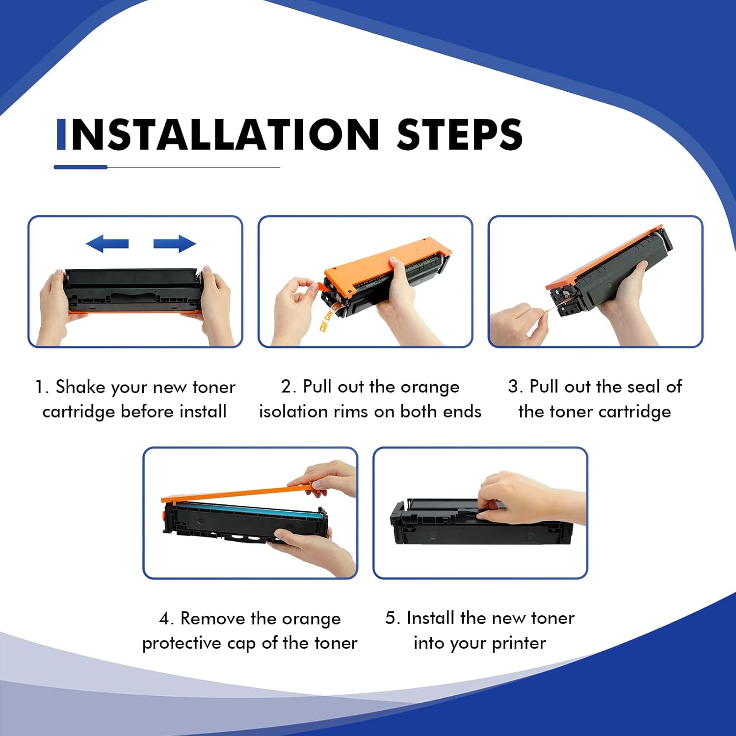 218A 218X Toner Cartridges 4 Pack 3301dw Compatible Replacement for HP 218A 218X Color Laserjet Pro MFP 3301fdw 3301cdw 3201dw 3301sdw Printer High Yield Ink Set W2180A (Black Cyan Yellow Magenta)