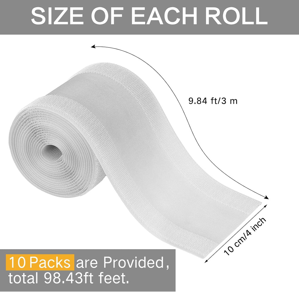 WILLBOND Grip Floor Cable Cover Cords Protector Management Only for Commercial Office Carpet (98.43 ft,Grey)