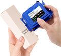 E11 Mini Handheld Inkjet Printer with External Conveyor Wheel & Nozzle Cap - 0.5" Print Height for Bottles, Curved & Flat Surfaces, Portable for Text, Date, QR Code, Includes ER520 Ink