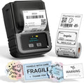 Phomemo M120 Label Maker, 2 Inch Barcode Printer, Portable Thermal Label Maker for Small Bussiness, Barcode, QR Code, Name, Address, Logo, Clothing, Office, Home, Sticker Printer for Phone/PC/Tablet