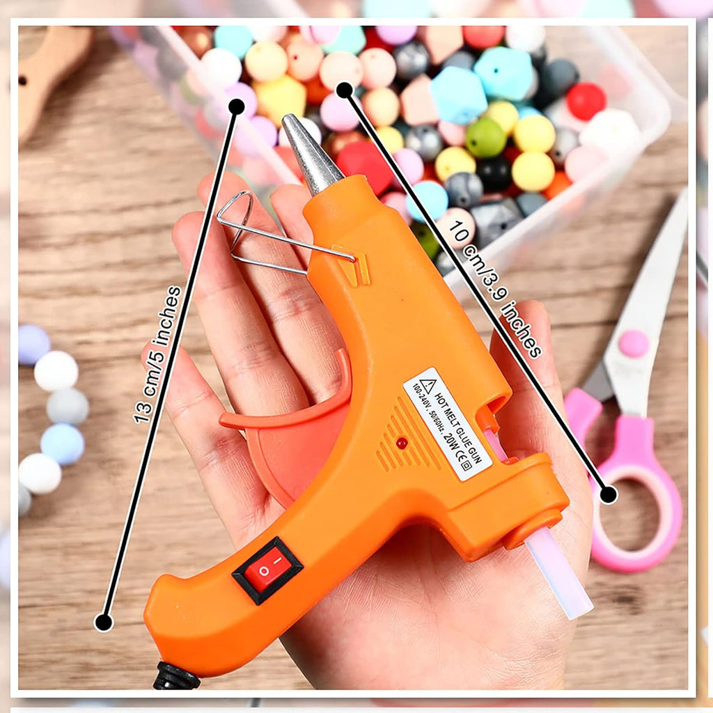 Zhengmy 8 Pcs Mini Hot Glue Gun with 40 Sticks Crafts Hot Glue Guns High Temp Repairs Kit for School DIY Arts Class Projects Office Home Quick Repairs