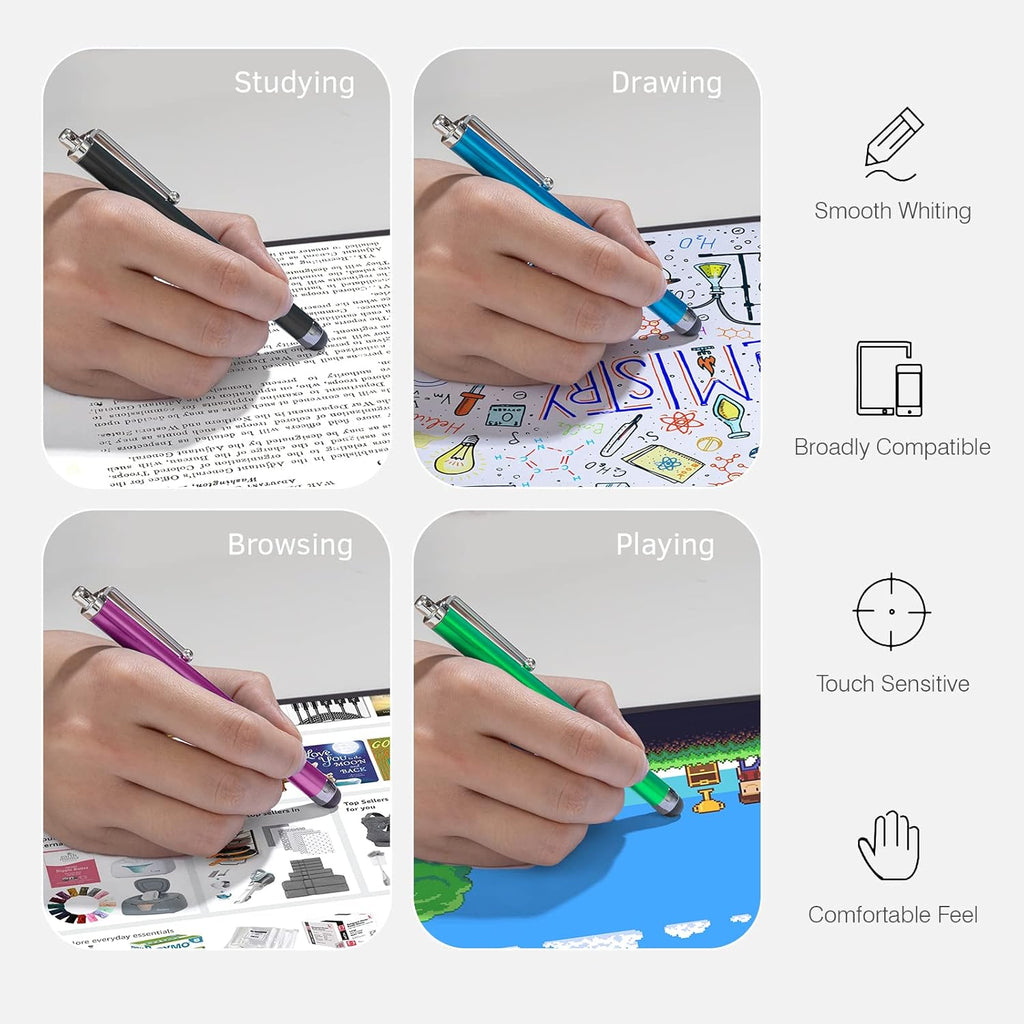 Stylus Pens for Touch Screens, AGREJO High Precision Universal Stylus for iPad iPhone Tablets Samsung Galaxy All Capacitive Touch Screens (20-Pack)