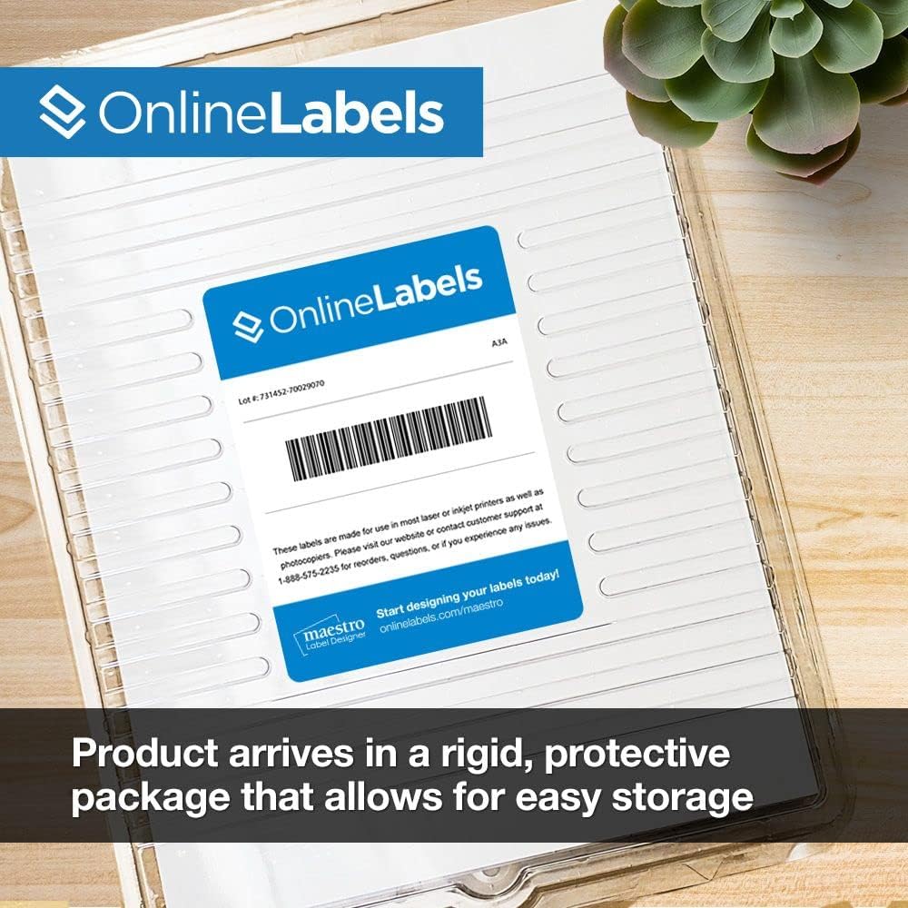 1.5 x 1 Rectangle Barcode Labels - Pack of 50,000 Labels, 1,000 Sheets - Inkjet/Laser Printer - Online Labels