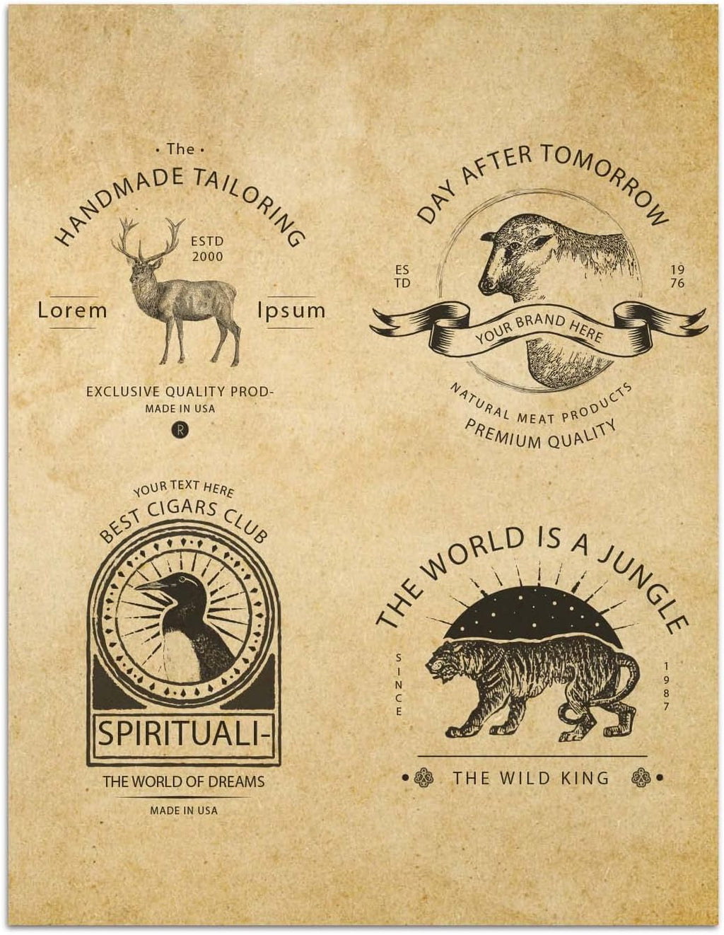 Stationary Paper for Writing Letters - Vintage Antique Letterhead Paper, Letter Size Stationery Writing Paper, 50 Sheets Double-Sided Invitation/Decorative Printer Paper, 8.5" x 11"