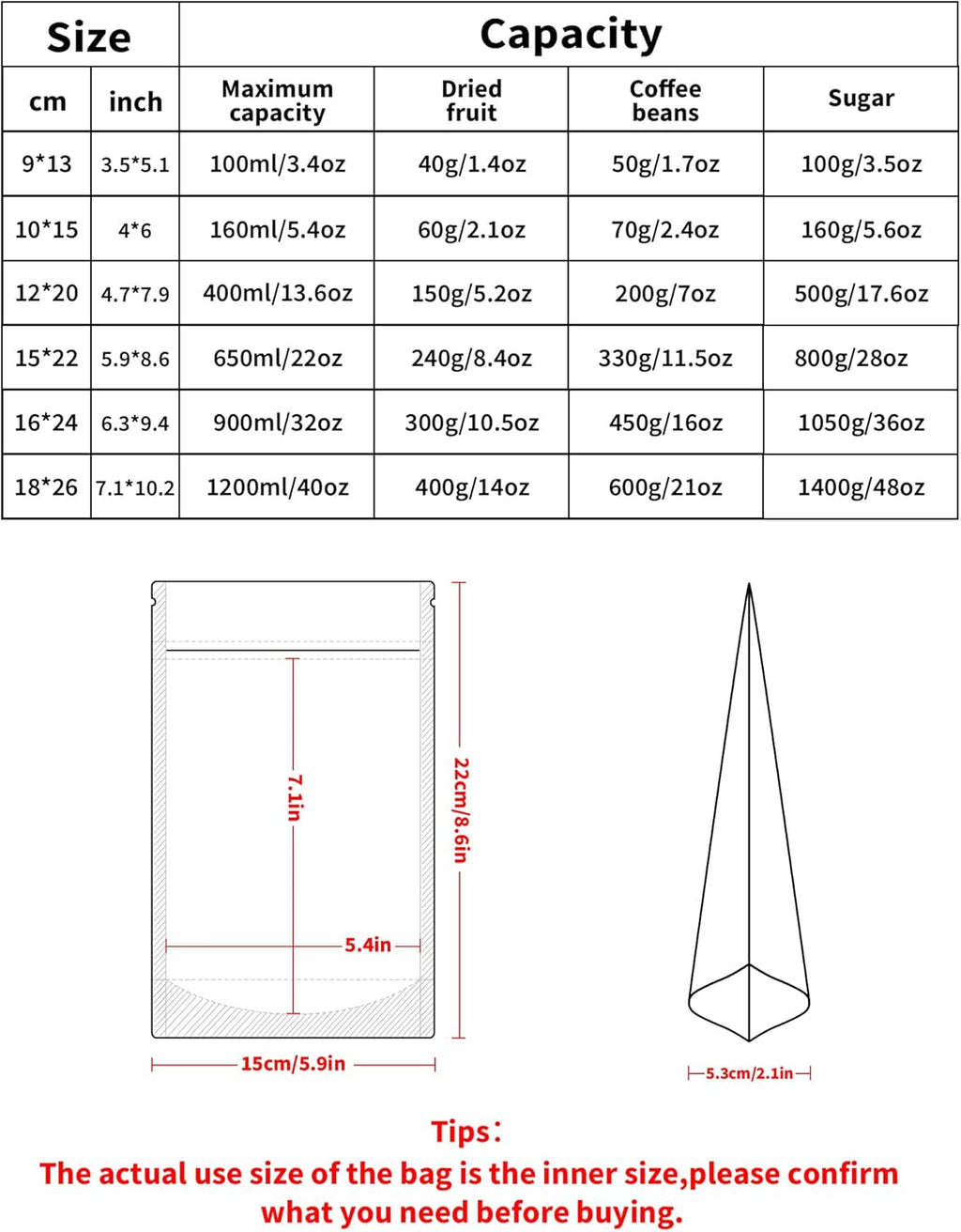 100 Pack Resealable Stand Up Bags,5.5" x 8.6" Smell Proof Pouch Sealable Foil Pouch Bags for Packaging (Pink)