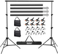 Backdrop Stand 10x7ft(WxH) Photo Studio Background Stand Support System Backdrop Support Kit, for Photography, Advertising Display, Parties Decoration