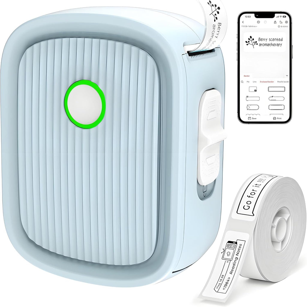 Portable Bluetooth Label Maker Machine - Pro Mini Printer with Multiple Templates, Ideal for Home, Office, and Storage Organization