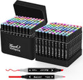 Alcohol Markers, 100 Colors Dual Tip Art markers, Drawing Markers, Coloring Marker for Kids Sketching Adult Coloring