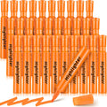 Qilery 30 Pack Highlighters Bulk, Tank Style Chisel Tip Highlighters Markers Quick Drying for Kids and Adult Coloring, Classroom Home Office School Supplies (Orange)