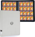 Premium-SV 1024 Pockets Card Binder,Label Design,16 Pocket Trading Card Zipper Binder, Ringless Side Loading Trading Card Album, Folder for TCG,MTG,Sports other Cards -White