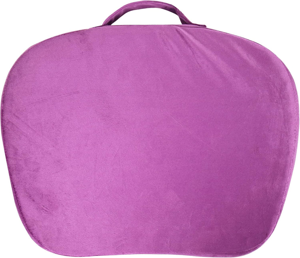 Lap Laptop Desk - Portable Lap Desk with Pillow Cushion, Fits up to 15.6 inch Laptop for Home Office Students Use as Computer Laptop Stand, Book Tablet(1-Purple Flower)