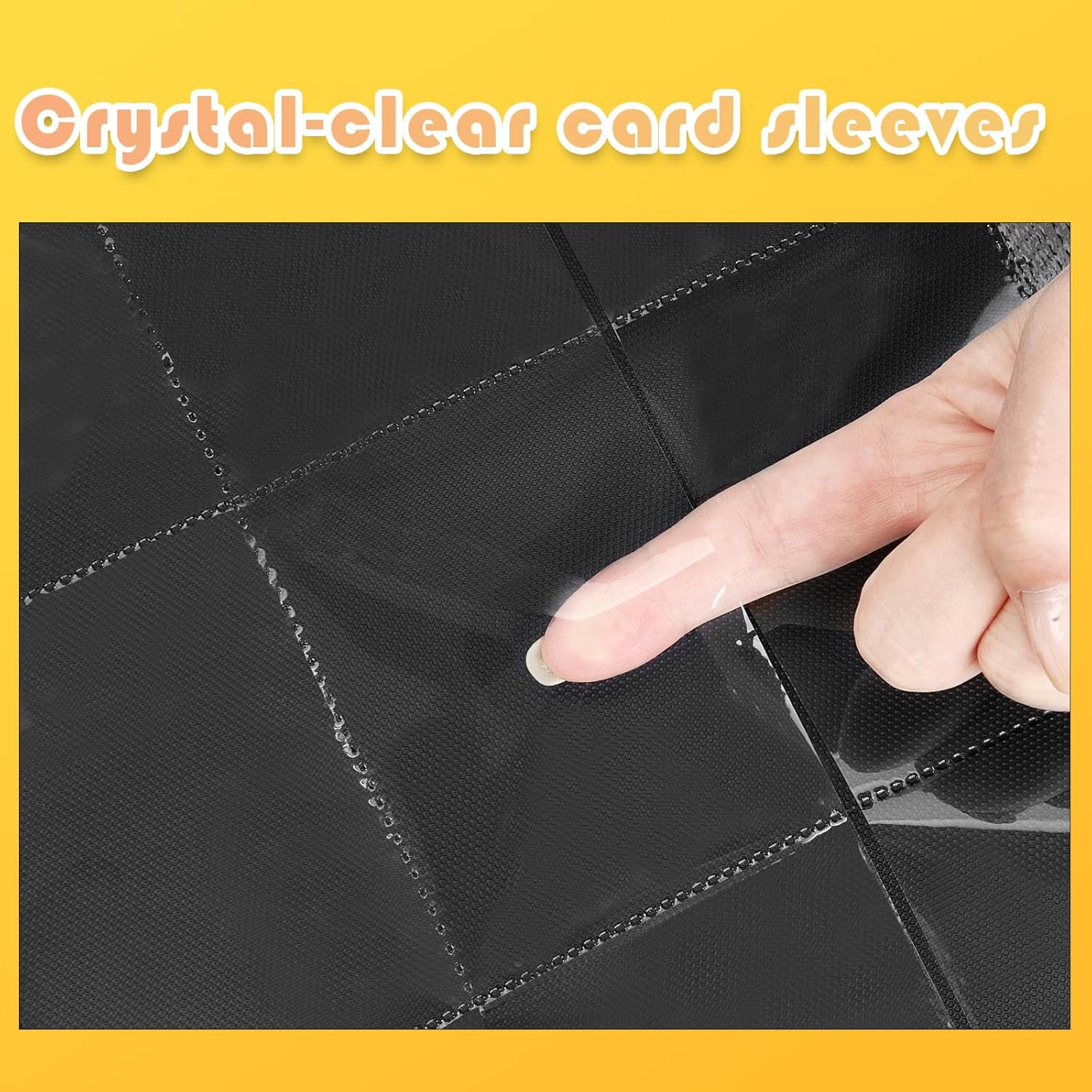 Premium 1000+ Pockets Trading Card Binder, 16-Pocket Ringless Side-Loading Album for TCG, MTG, Lorcana, Sports & Standard-Size Cards (Black1)