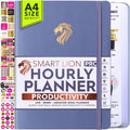 Hourly Planner - Undated Daily, Weekly & Monthly Planner with Budget Section | A 12 Month Journey to Increase Productivity & Happiness | Life Organizer & Gratitude Journal - Vertical Format