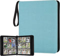 9 Pocket Card Binder, Premium Zip Trading Card Binder, 720 Double Sided Pocket PU Card Collection Binder, Collector Card Album, Card Folder for MTG, TCG, Sports Cards, Game Cards (Lake Blue)